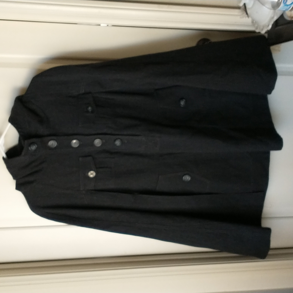 Cape Virgin Wool  Hooded Poncho  Medium Made in Poland
